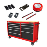 2000 Series 61.8-in L x 37.5-in H 10-Drawers Rolling Red Wood Work Bench CMST98275A