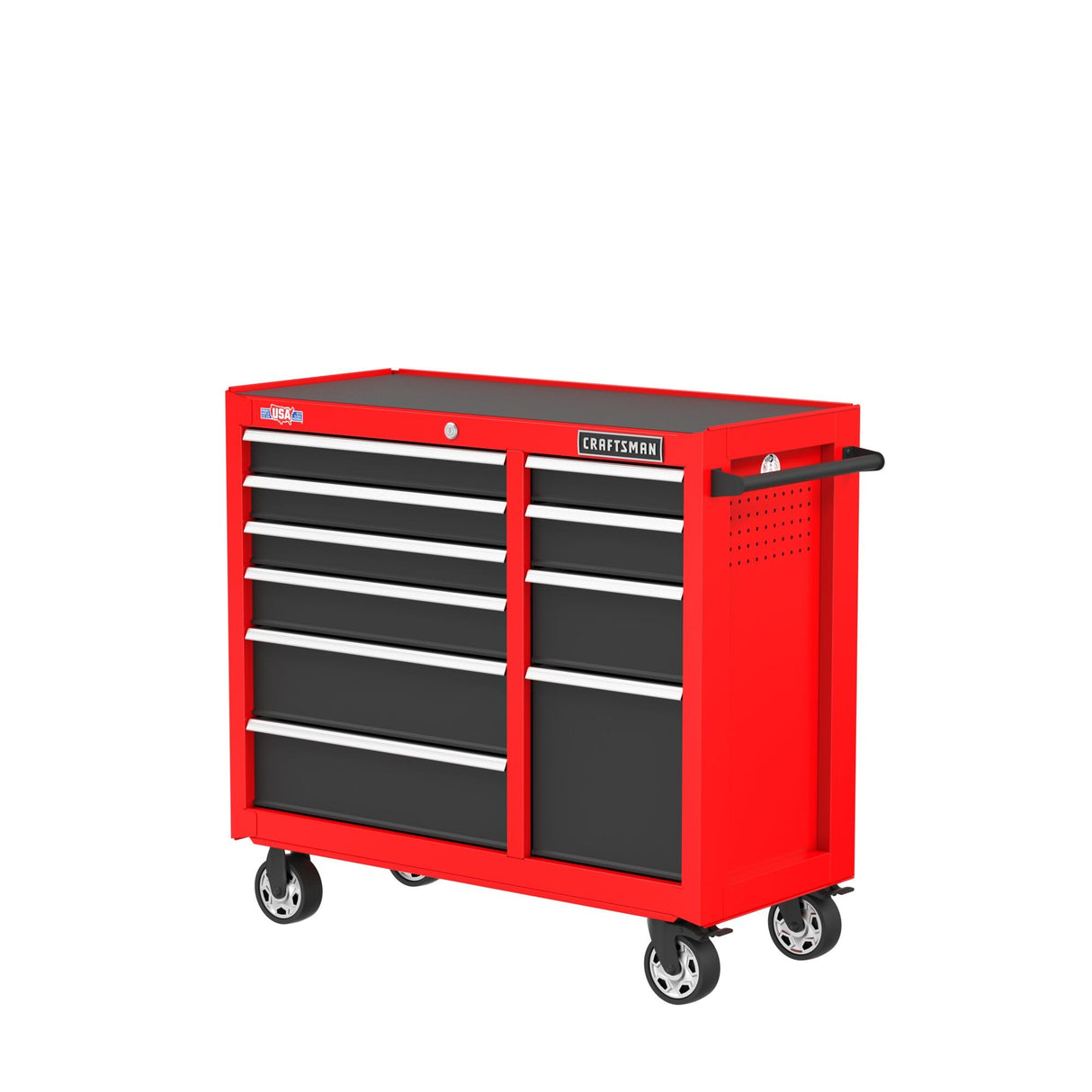 2000 Series 41-in W x 37.5-in H 10-Drawer Steel Rolling Tool Cabinet (Red) CMST98270RB