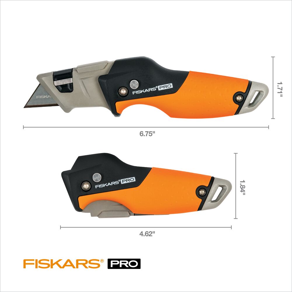 PRO Utility Knife 0.6Mm 1-Blade Folding Utility Knife with On Tool Blade Storage 770030-1001