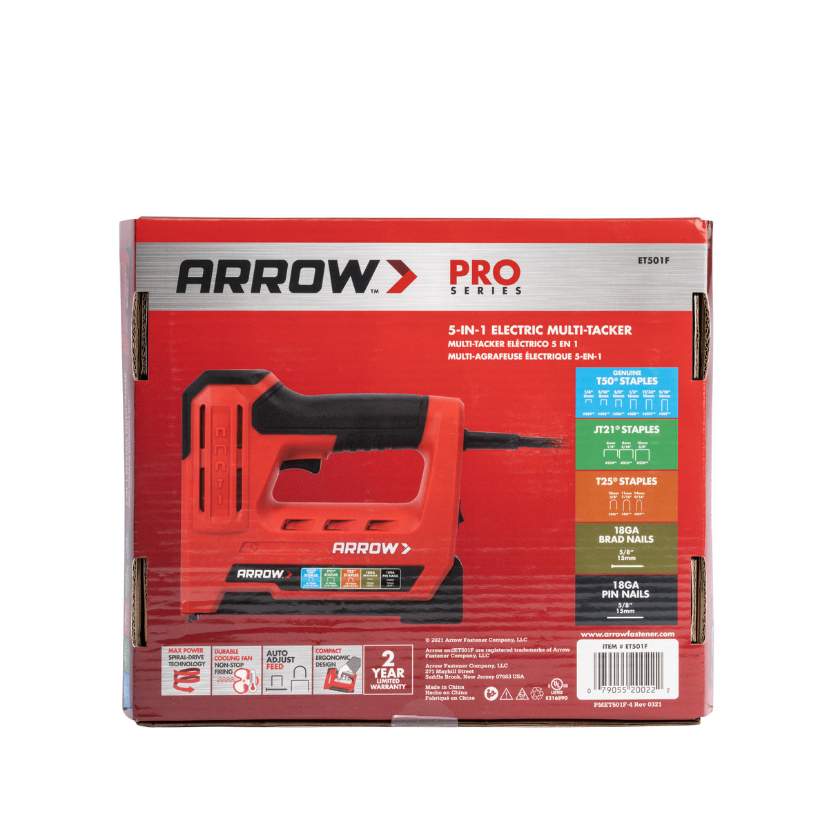 3/8-in Corded Electric Staple Gun ET501F