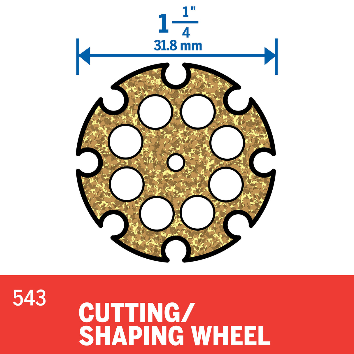 Carbide Steel 1-1/4-in Cutting Wheel Accessory 5000543