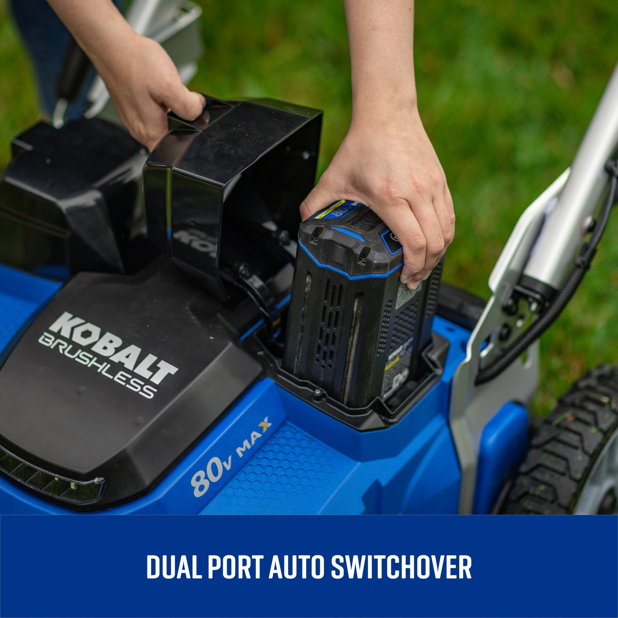 80-volt 25-in Cordless Self-propelled Lawn Mower 4 Ah (2-Batteries and Charger Included) KMP 42580D-06