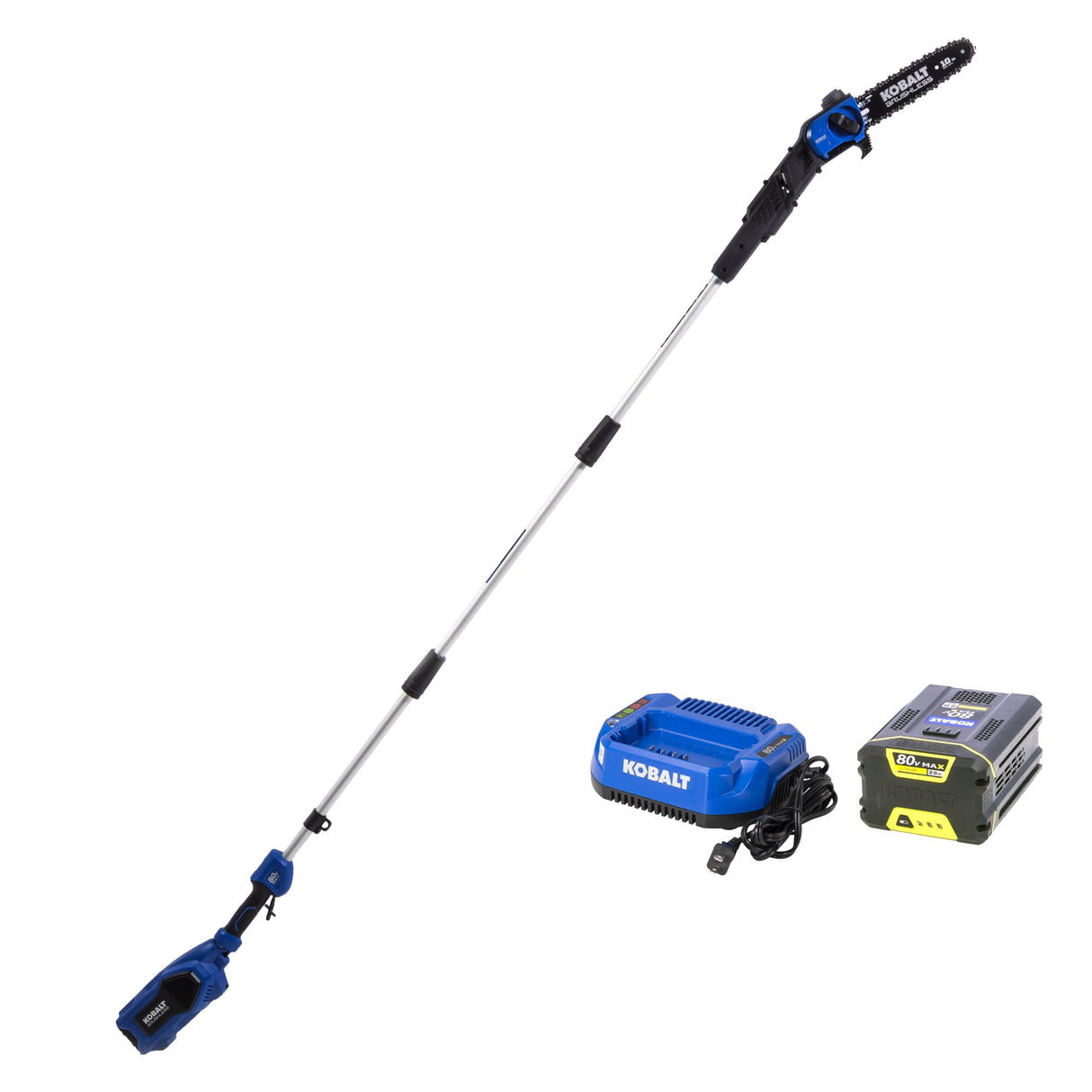 80-volt 10-in 2 Ah Battery Pole Saw (Battery and Charger Included) KPS 2081-06