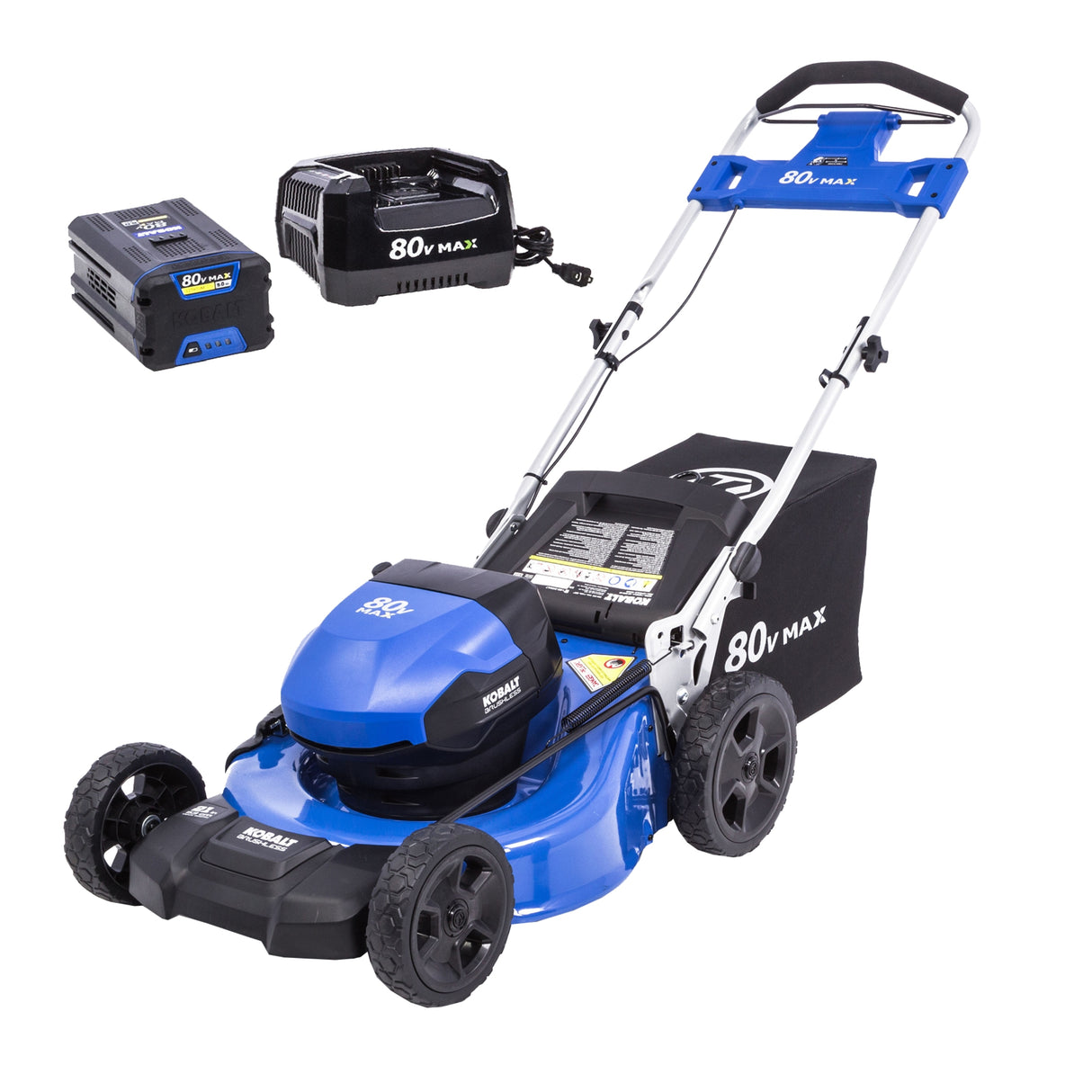 80-volt 21-in Cordless Push Lawn Mower 5 Ah (1-Battery and Charger Included) KM 5080-06