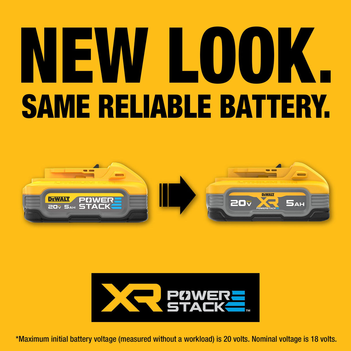 XR POWERSTACK 20-V 2-Pack Lithium-ion Battery (5 Ah and 1.7 Ah) DCBP315-2