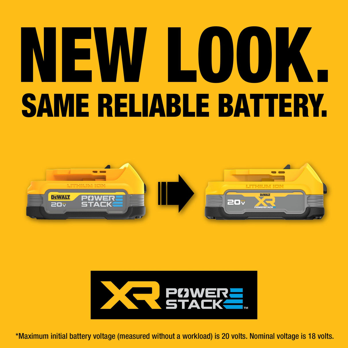 XR POWERSTACK 20-V 2-Pack Lithium-ion Battery (5 Ah and 1.7 Ah) DCBP315-2