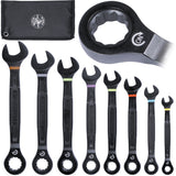 8-Piece Set Metric Ratchet Wrench 69408MG