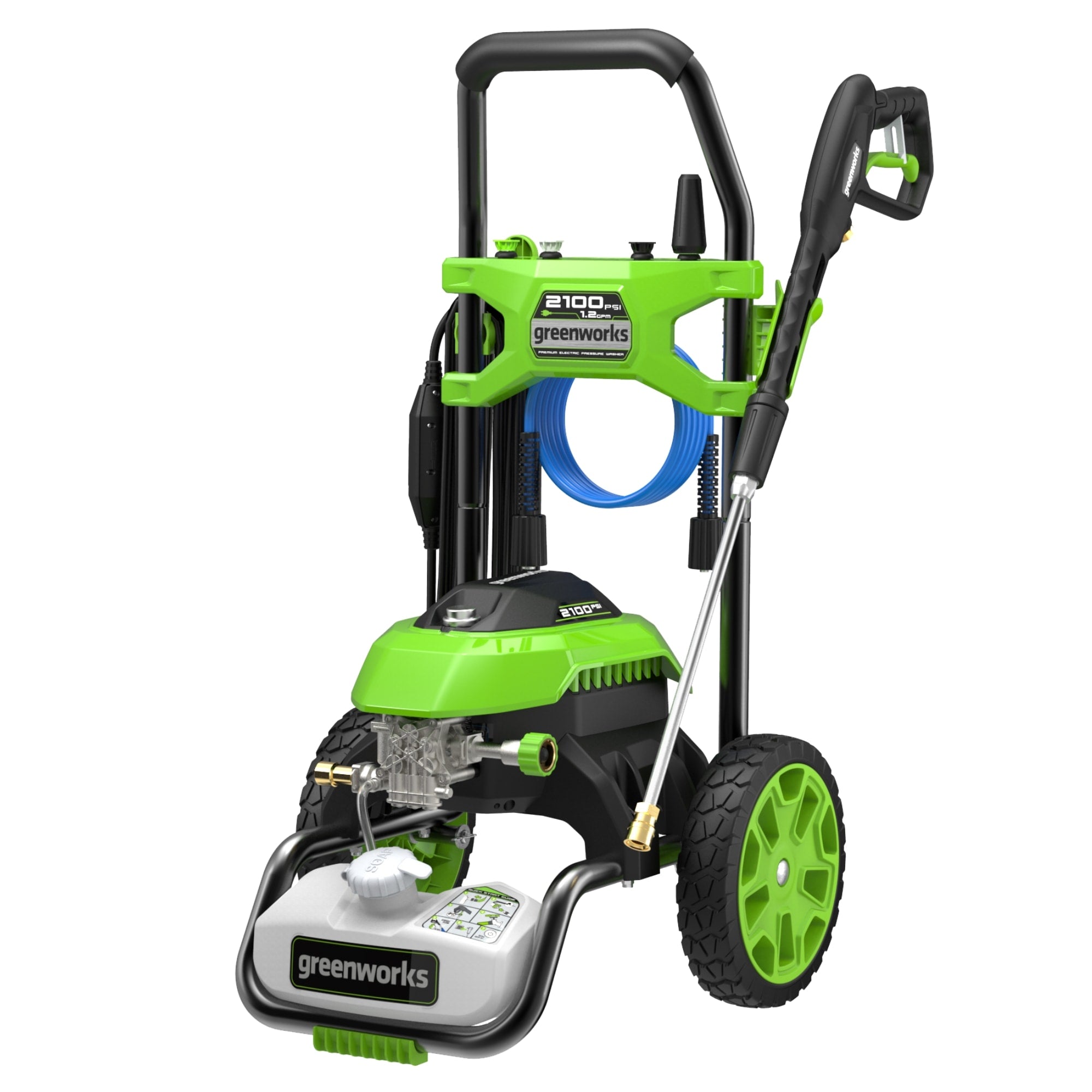 2100 PSI 1.2-GPM Cold Water Electric Pressure Washer with 4 Spray