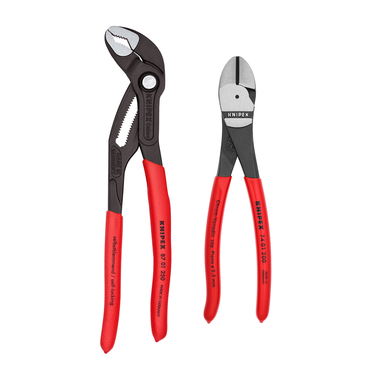 Cobra 2-Pack Assorted Pliers with Soft Case 9K 00 80 124 US