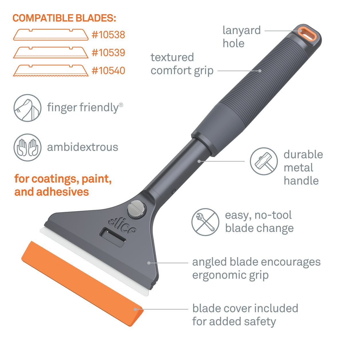 Long-Handled Scraper 17.5Mm 1-Blade Utility Knife 10599