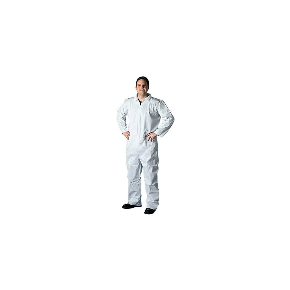 Large Non Hooded SMS Disposable Coverall 1pk Bag 68527