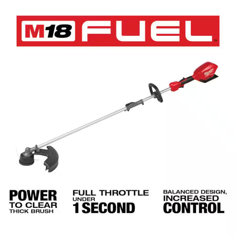 M18 FUEL 18V Lithium-Ion Brushless Cordless QUIK-LOK String Trimmer, Chainsaw and Rapid Charger Combo Kit (3-Tool)