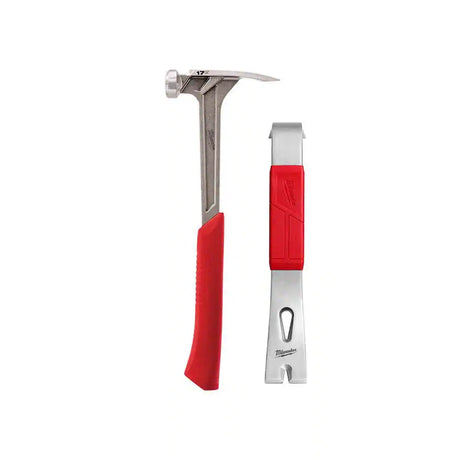 17 Oz. Smooth Face Framing Hammer with 12 In. Pry Bar