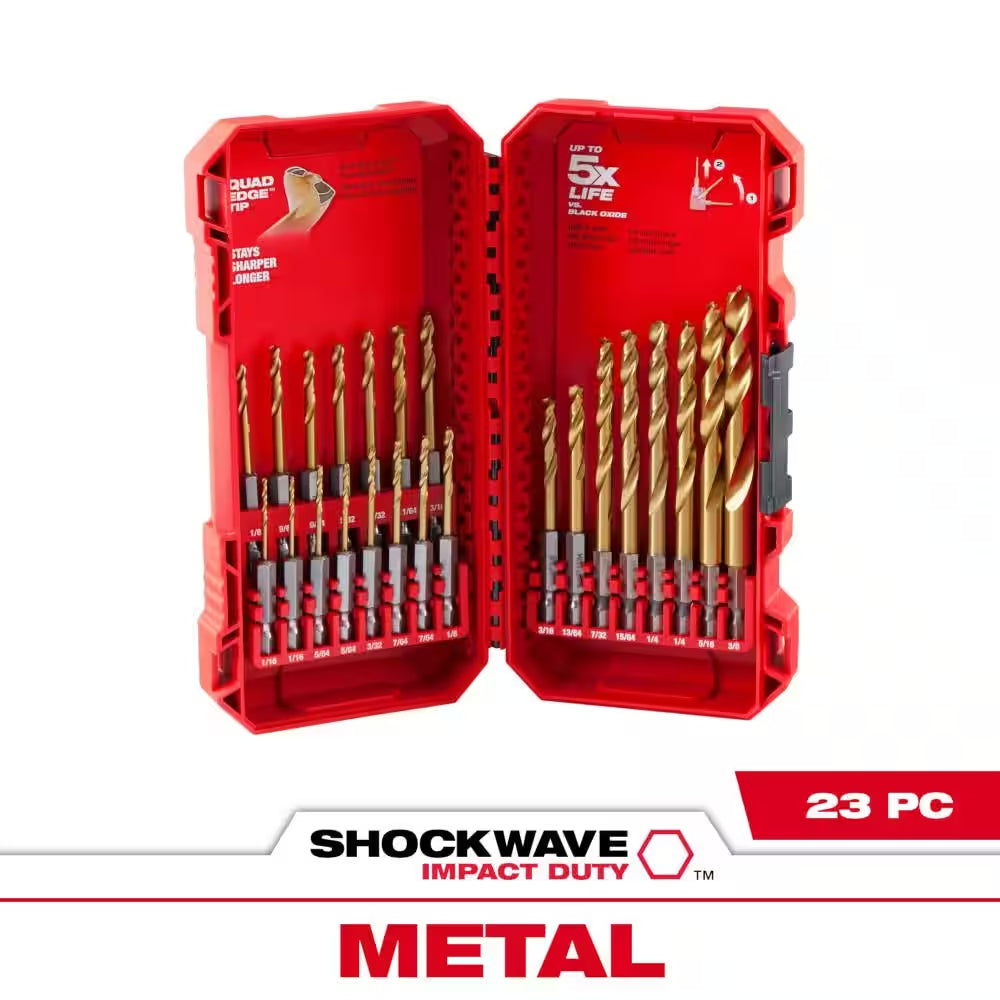 Cobalt Red Helix Drill Bit Set for Drill Drivers (12-Piece)