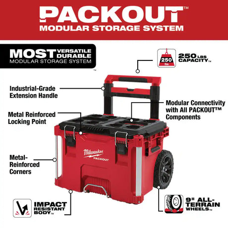 PACKOUT 22 In. Rolling Tool Box and 22 In. 2-Drawer