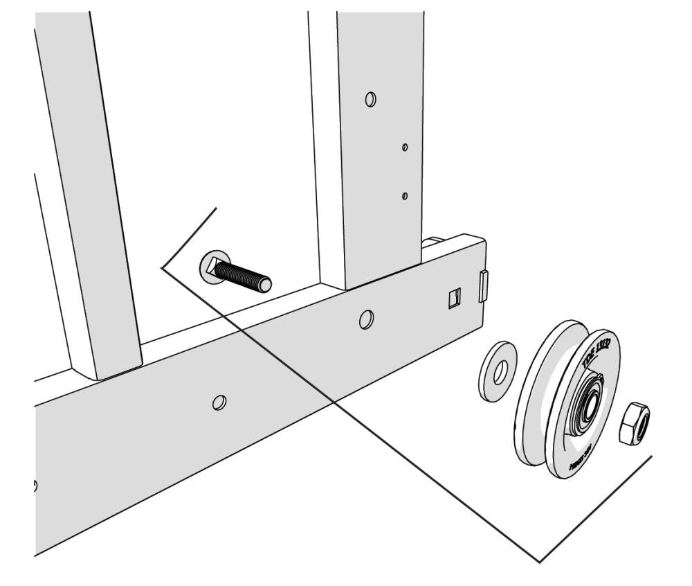 TP 400 Carriage Wheel Kit 90048