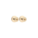 Polished Brass Tylo Knob Entry Door Lock Set with Pin & Tumbler 92430-022