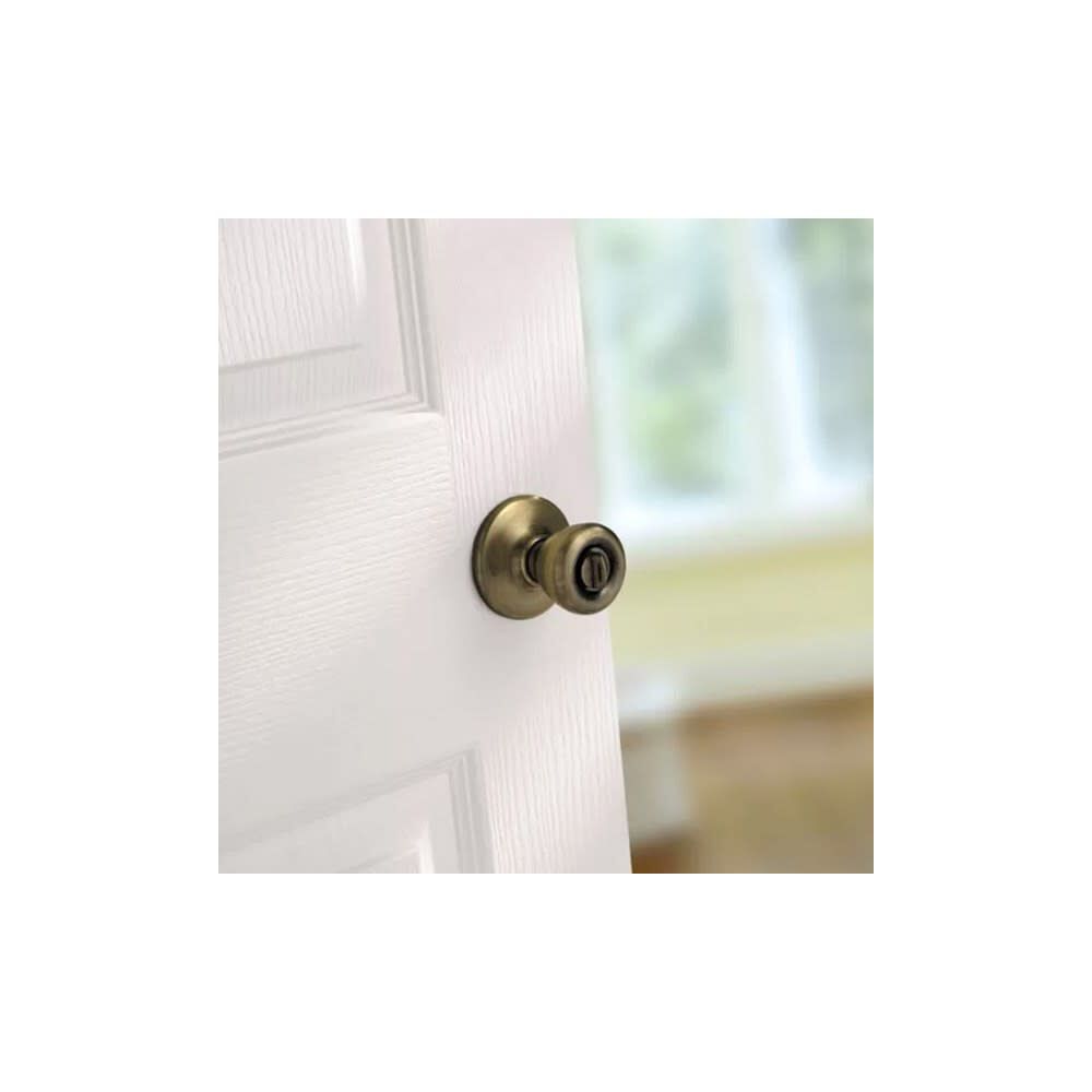 Antique Brass Bed/Bath Tylo Privacy Door Knob Set 93001-869