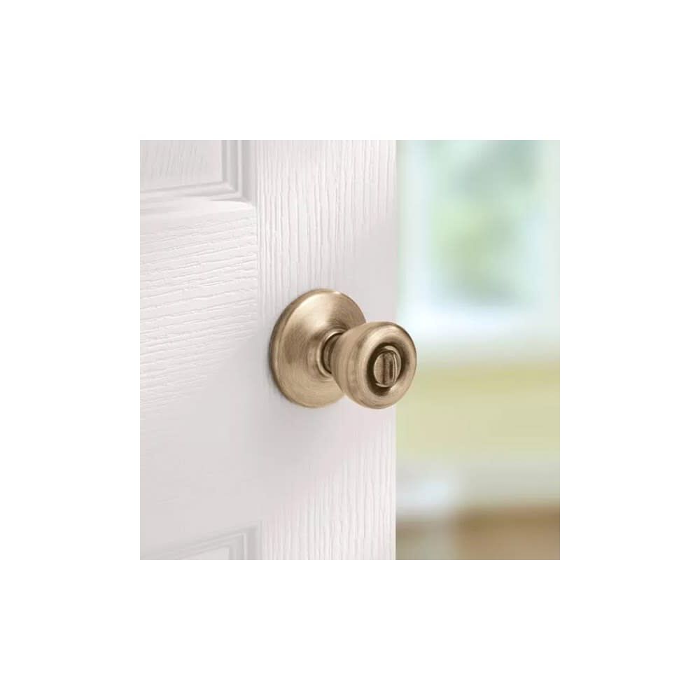 Antique Brass Bed/Bath Tylo Privacy Door Knob Set 93001-869