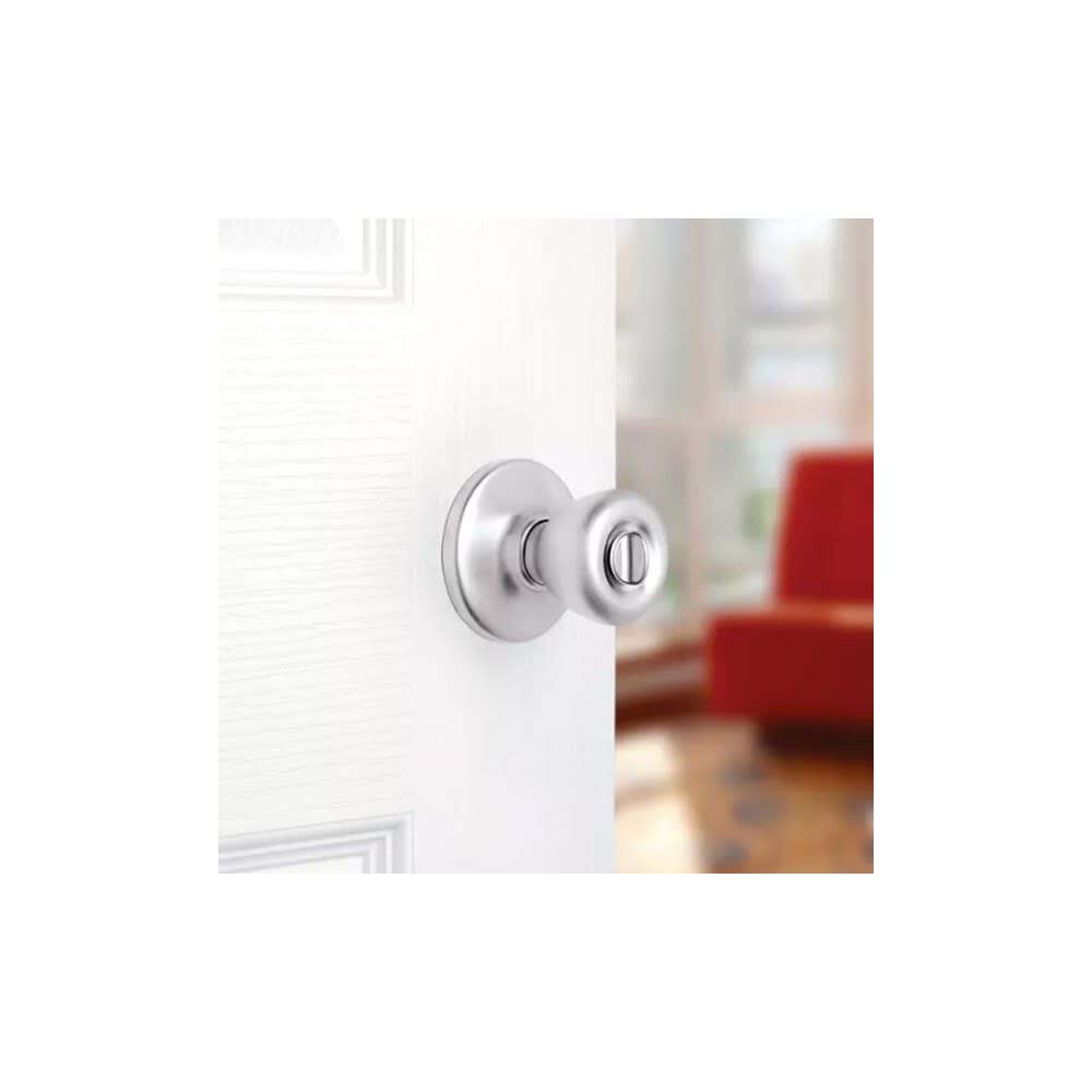 Satin Chrome Bed/Bath Tylo Privacy Door Knob Set 93001-871