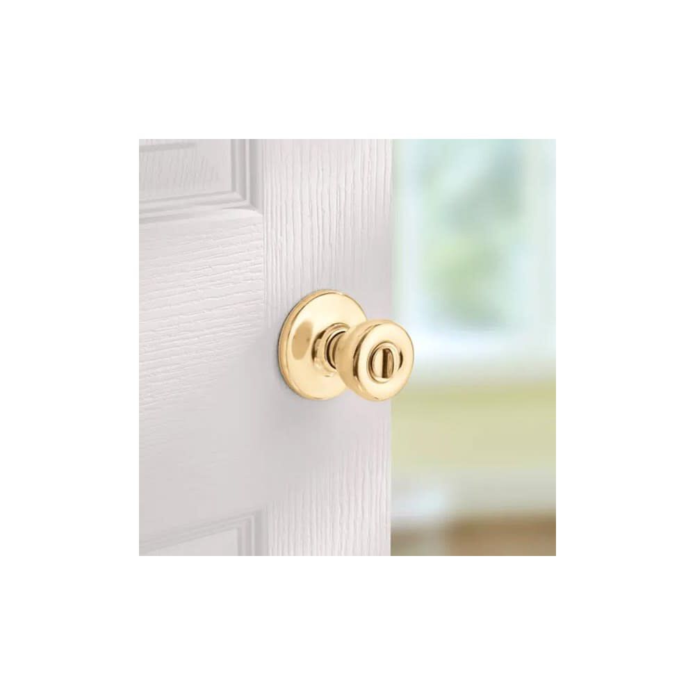 Polished Brass Bed/Bath Tylo Mobile Home Privacy Door Knob Set 93001-876