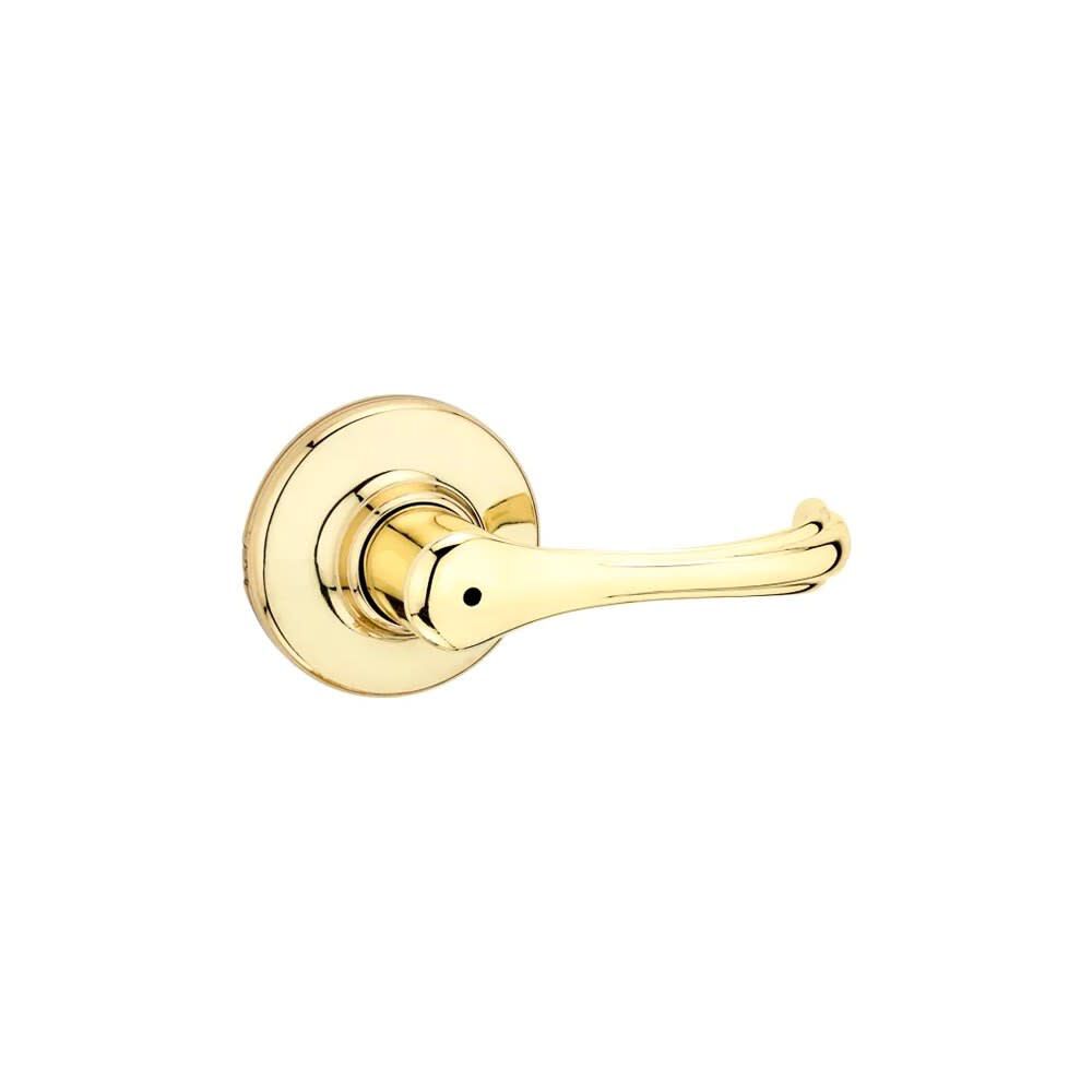 Polished Brass Bed/Bath Dorian Privacy Door Lever Set 93001-880