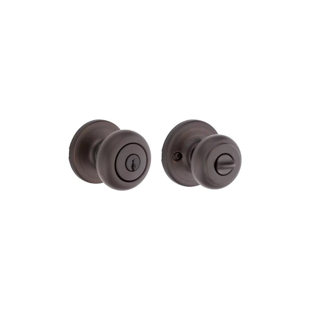 Venetian Bronze Security Keyed Entry Exterior Cove Lockset Knob 94002-823