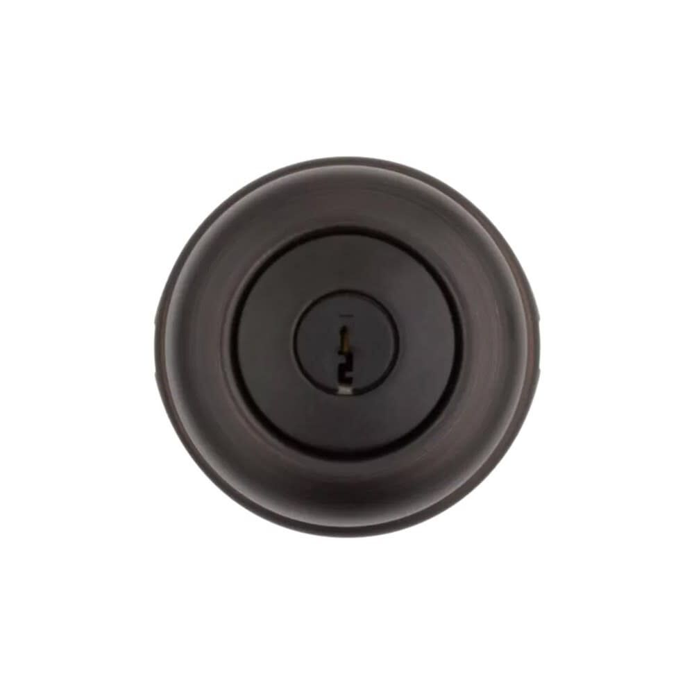 Venetian Bronze Security Keyed Entry Exterior Cove Lockset Knob 94002-823