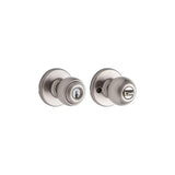 Satin Nickel Security Keyed Entry Exterior Polo Lockset Knob 94002-826