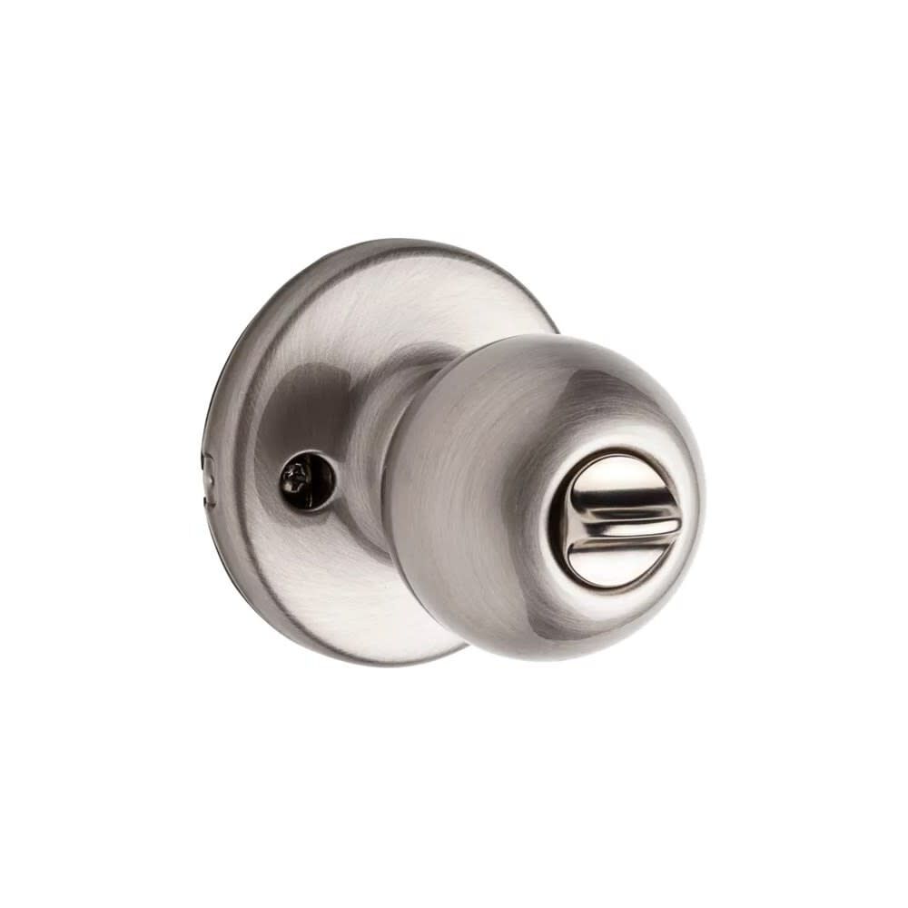 Satin Nickel Security Keyed Entry Exterior Polo Lockset Knob 94002-826