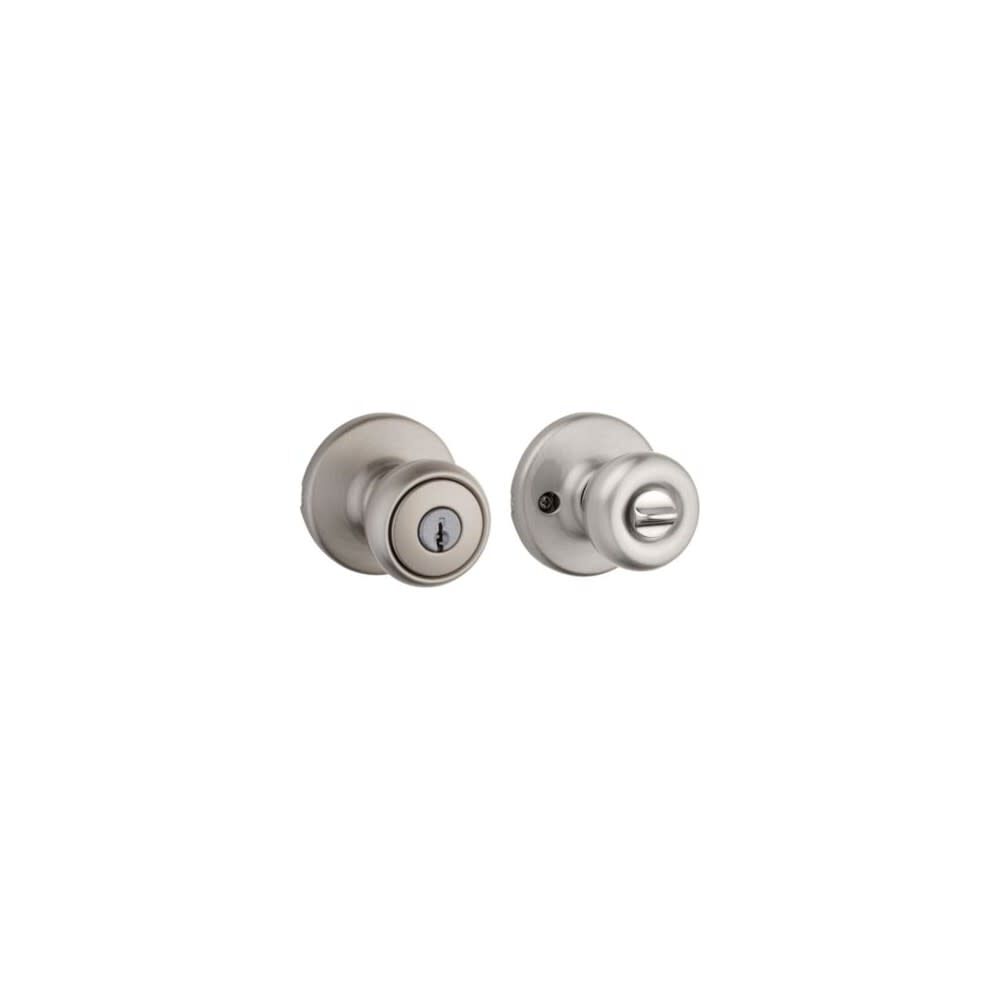 Satin Chrome Security Keyed Entry Exterior Tylo Lockset Knob 94002-829