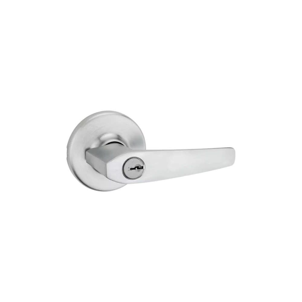 Satin Nickel Keyed Entry Delta Lockset Door Lever 94050-546