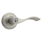 Satin Nickel Keyed Entry Balboa Lockset Door Lever 94050-549