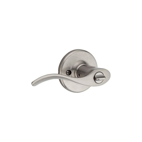 Satin Nickel Keyed Entry Balboa Lockset Door Lever 94050-549