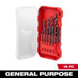 Cobalt Red Helix Drill Bit Set for Drill Drivers (12-Piece)