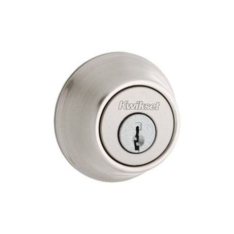 Satin Nickel Single Cylinder Deadbolt with Pin & Tumbler 96600-669