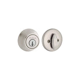 Satin Nickel Single Cylinder Deadbolt with Pin & Tumbler 96600-669