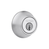 Satin Chrome Single Cylinder Deadbolt with Pin & Tumbler 96600-676