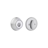 Satin Chrome Single Cylinder Deadbolt with Pin & Tumbler 96600-676