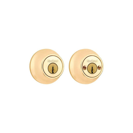 Polished Brass Double Cylinder Door Deadbolt 96650-494