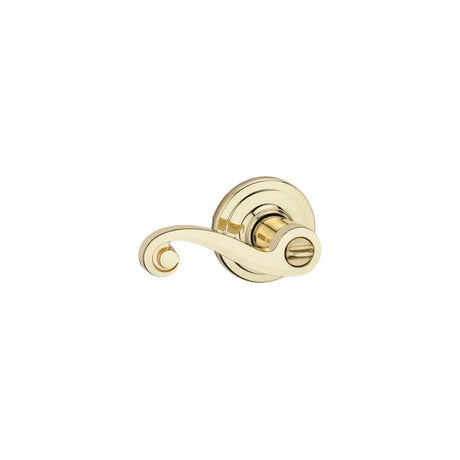 Polished Brass Signature Series Keyed Entry Lido Door Lever 97402-728