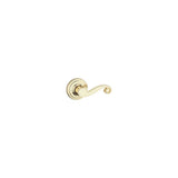 Polished Brass Lido Surface Mount Right Half Dummy Door Lever 97880-683