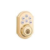 Polished Brass Keyless Entry Electronic Single Cylinder Deadbolt 99090-017