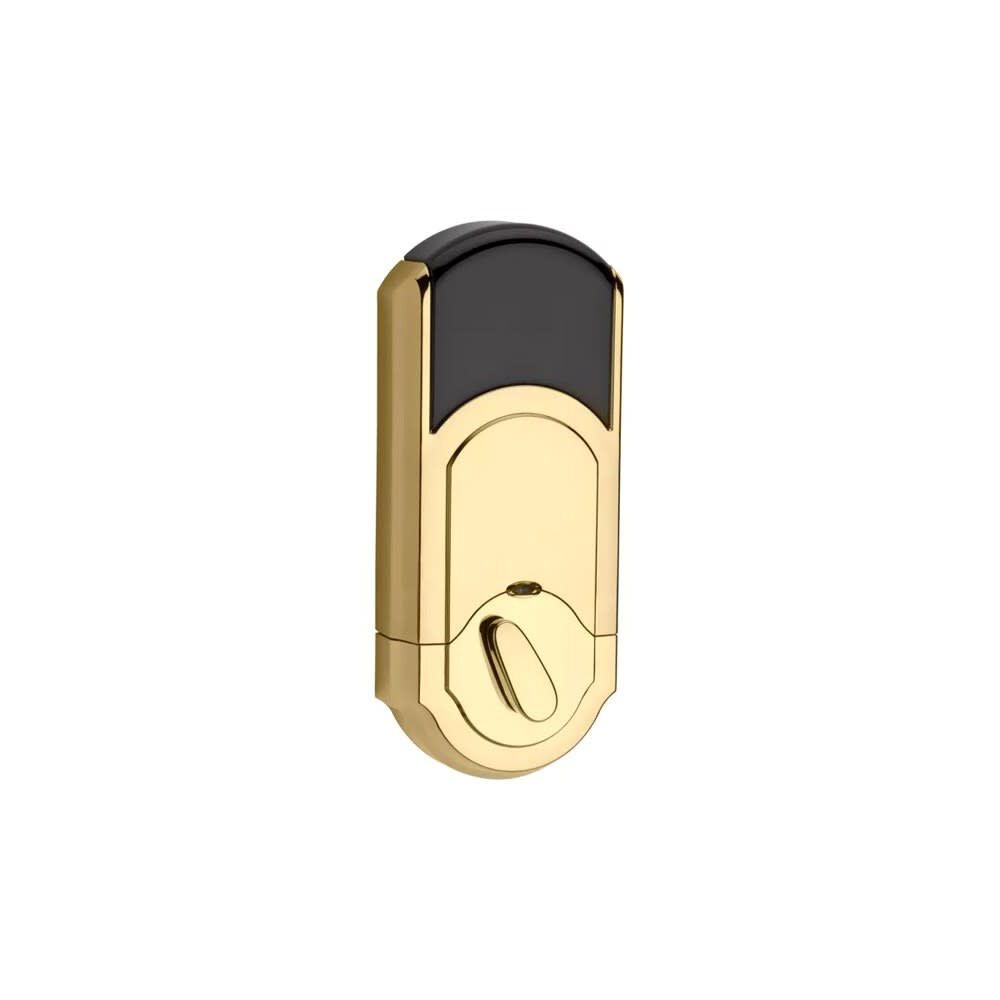 Polished Brass Keyless Entry Electronic Single Cylinder Deadbolt 99090-017