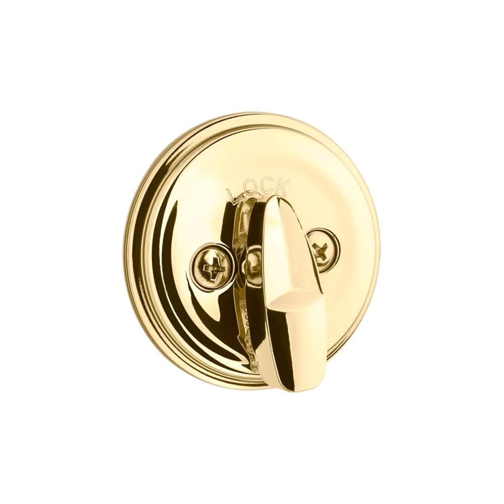 Polished Brass Keyed One Side Single Cylinder Deadbolt 99800-120