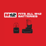 M12 FUEL 12V Lithium-Ion Brushless Cordless Stubby 1/2 In. Impact Wrench Kit with Pin Detent, 2 Batteries and Bag