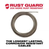 1/4 In. X 25 Ft. Inner Core Drop Head Cable with Rustguard