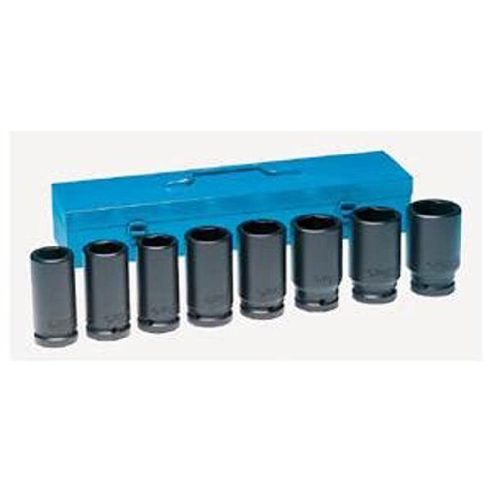 3/4 In. Drive Deep Length Fractional Impact Socket Set 8034D