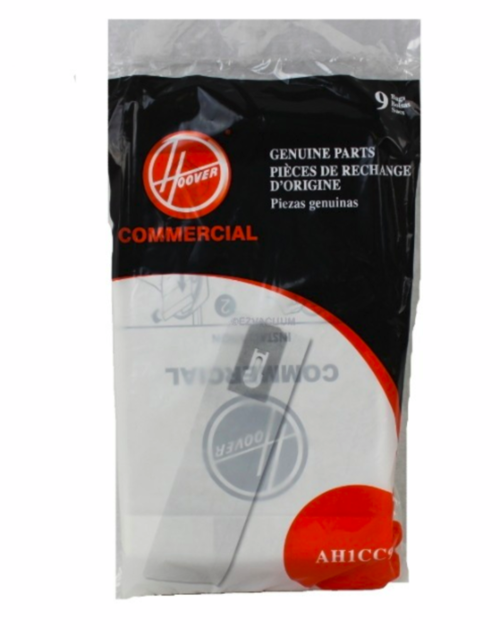 Standard Upright Disposable Vacuum Bags 9 Pack AH1CC9