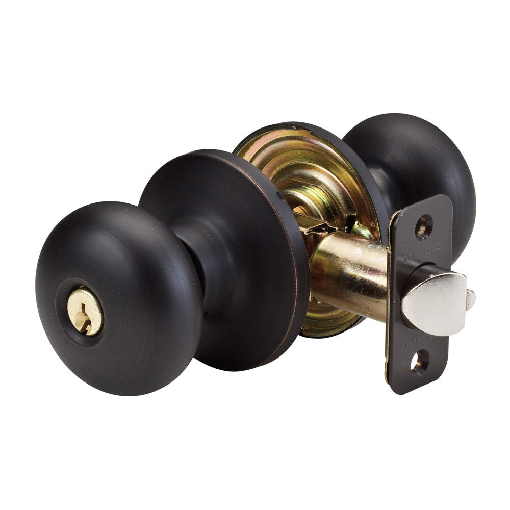 Aged Bronze Finished Keyed Entry Alike Door Lockset Knob BC0112PKA4S